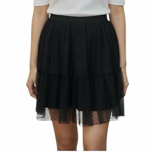 All Saints Lali Polka Dot Tulle Skirt